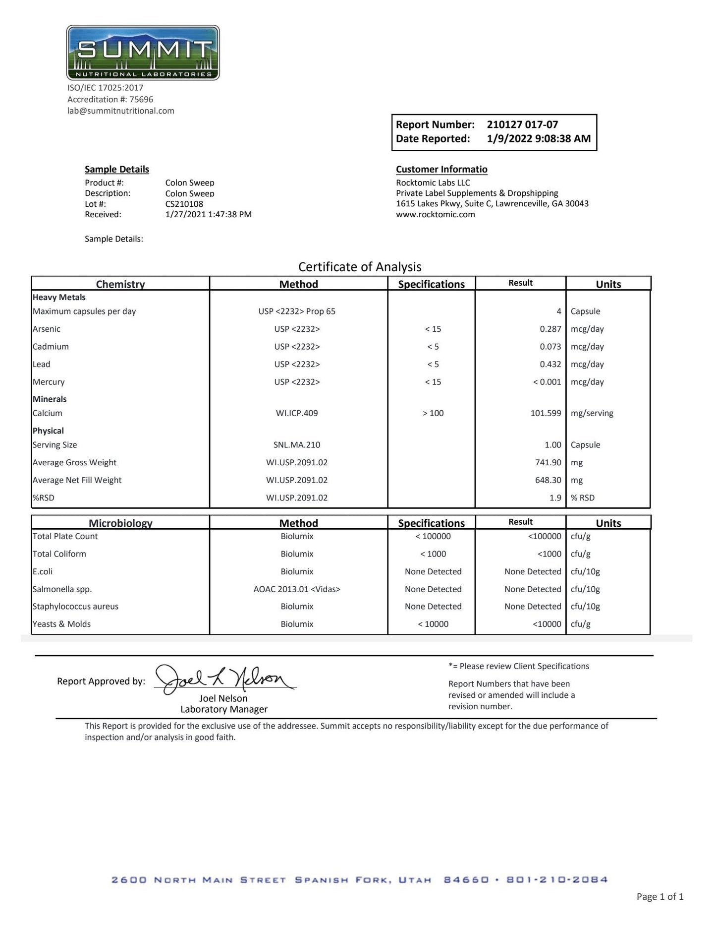 Colon Vitality Flush